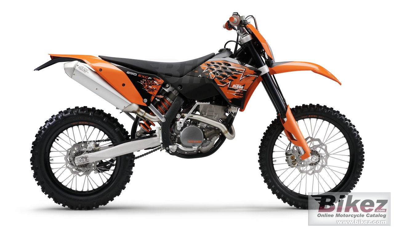 Big KTM 250 exc-f picture and wallpaper from Bikez.com